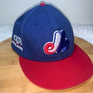 Montreal Expos Baseball Cap Cooperstown Collection New Era 59Fifty 7 1/2 Fitted
